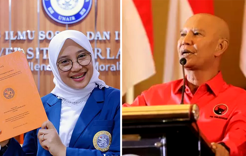Bupati Banyuwangi Ipuk Fiestiandani dan Ketua DPD PDIP Jatim Said Abdullah. (Dok.JawaPos.com)