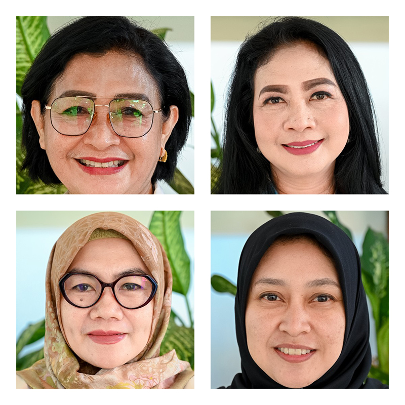 TANGGUH: Empat srikandi DPRD Banyuwangi yang memimpin fraksi di dewan