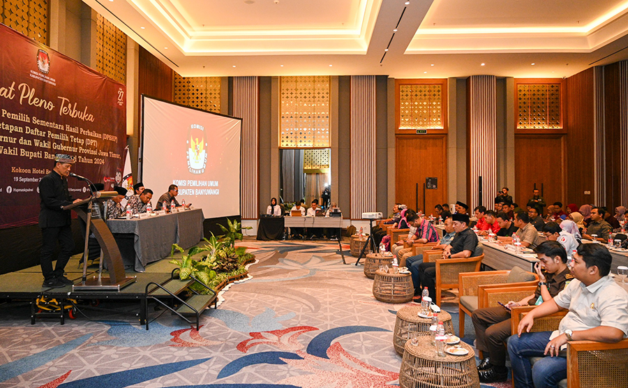 Penetapan DPT Pilkada 2024 dihadiri Bawaslu, perwakilan parpol, dan masyarakat, di Hotel Kokoon, Kamis (19/9).