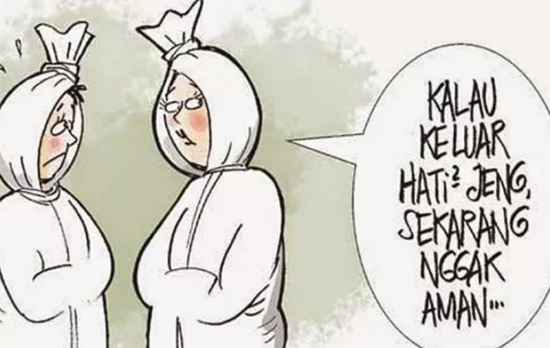 MISTIS: Cerita hantu pocong kini tidak hanya menjadi kisag mistis tetapi juga wisata mistis
