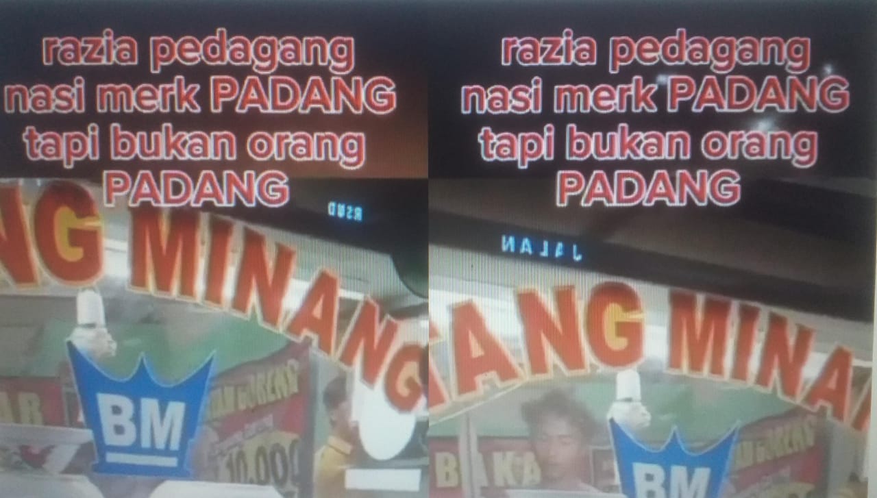 ANEH TAPI NYATA: Warung Padang di Cirebon dirazia karena pedagangnya bukan orang asli Minang