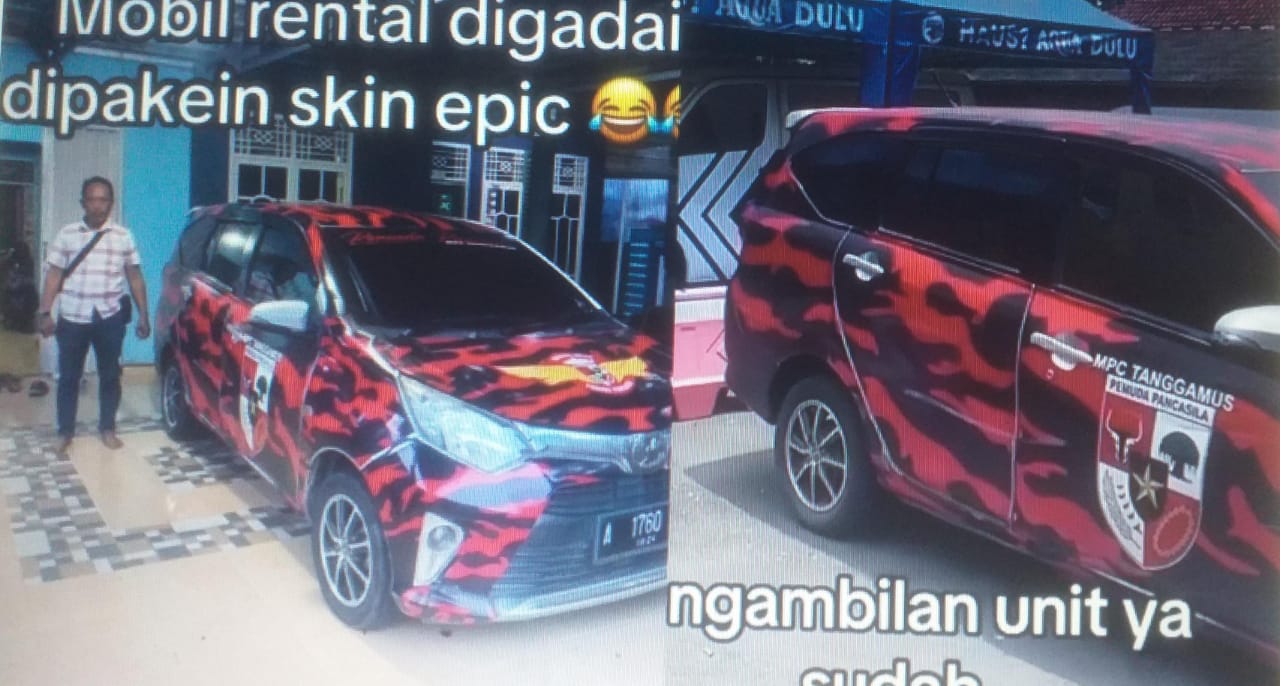 ALA ORMAS: Mobil rental yang telah berganti cat loreng