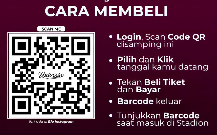 CUKUP SCAN: Pemesanan tiket bisa dengan scan barcode tersebut
