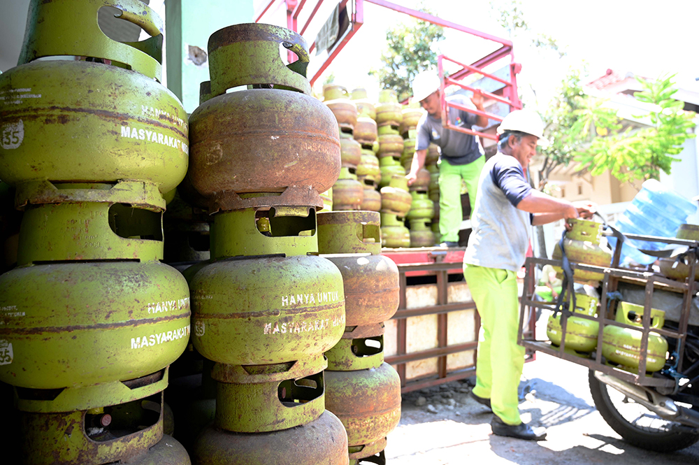 DISTRIBUSI LANCAR: Di Banyuwangi nyaris tidak ditemukan kasus kelangkaan elpiji setelah sebelumnya sempat ada larangan penjualan elpiji di tingkat pengecer.