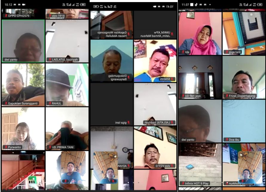 Sosialisasi pupuk subsidi dilakukan secara online via zoom meeting.