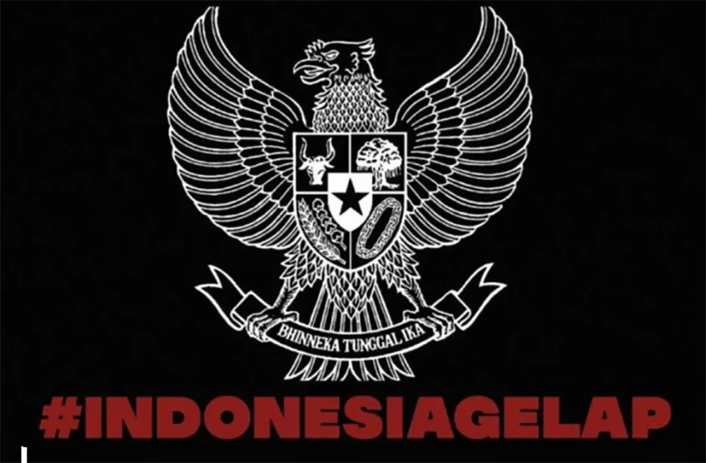 Tagar Indonesia Gelap jadi trending topic di X. (Foto: Instagram BEM UI)