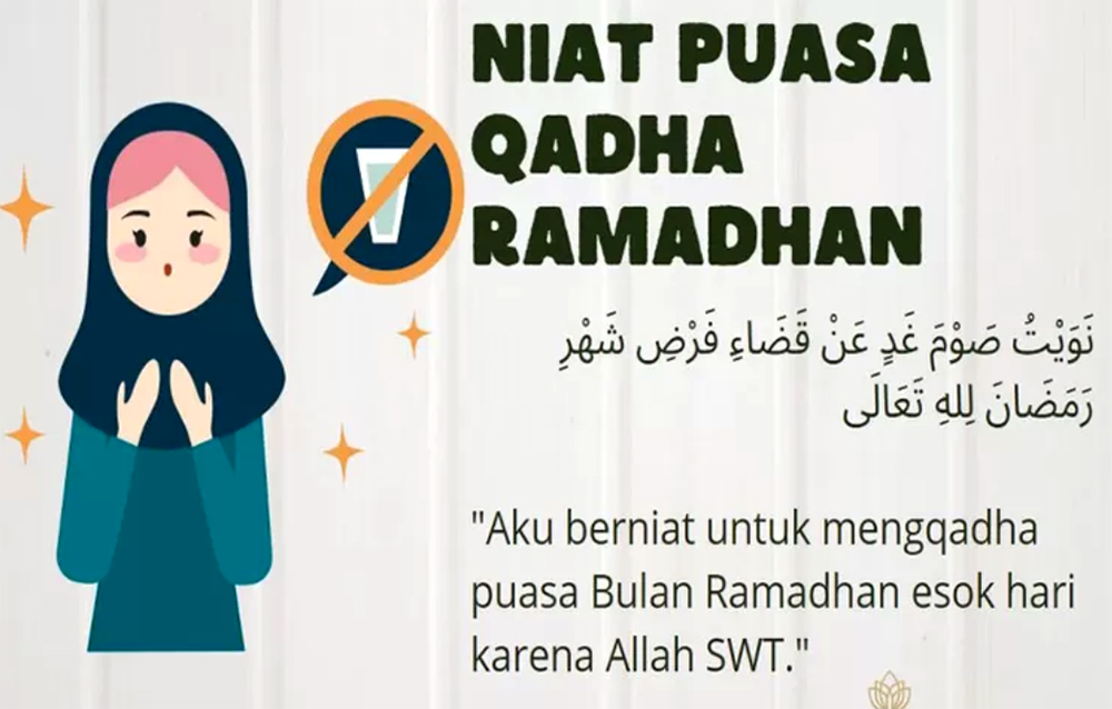 Ilustrasi niat qadha puasa. (Foto: kudupinter.com)
