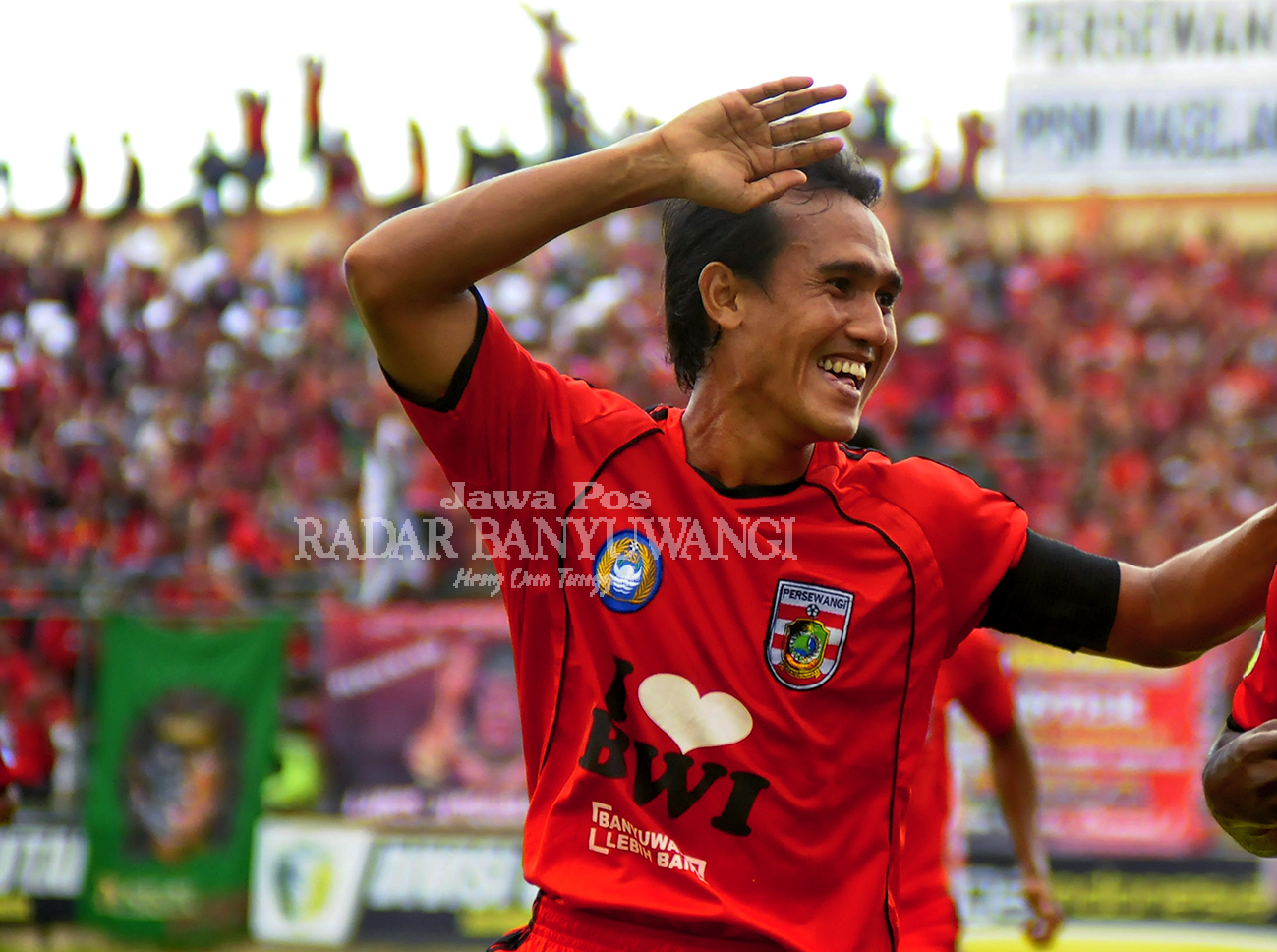 Jaenal Ichwan saat membela Persewangi Banyuwangi.