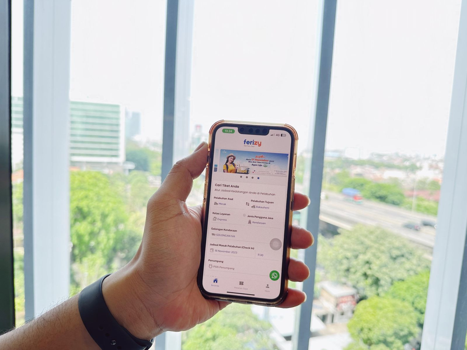 Aplikasi Ferizy bisa diunduh dari Google Play Store atau App Store. (foto: asdp.id)