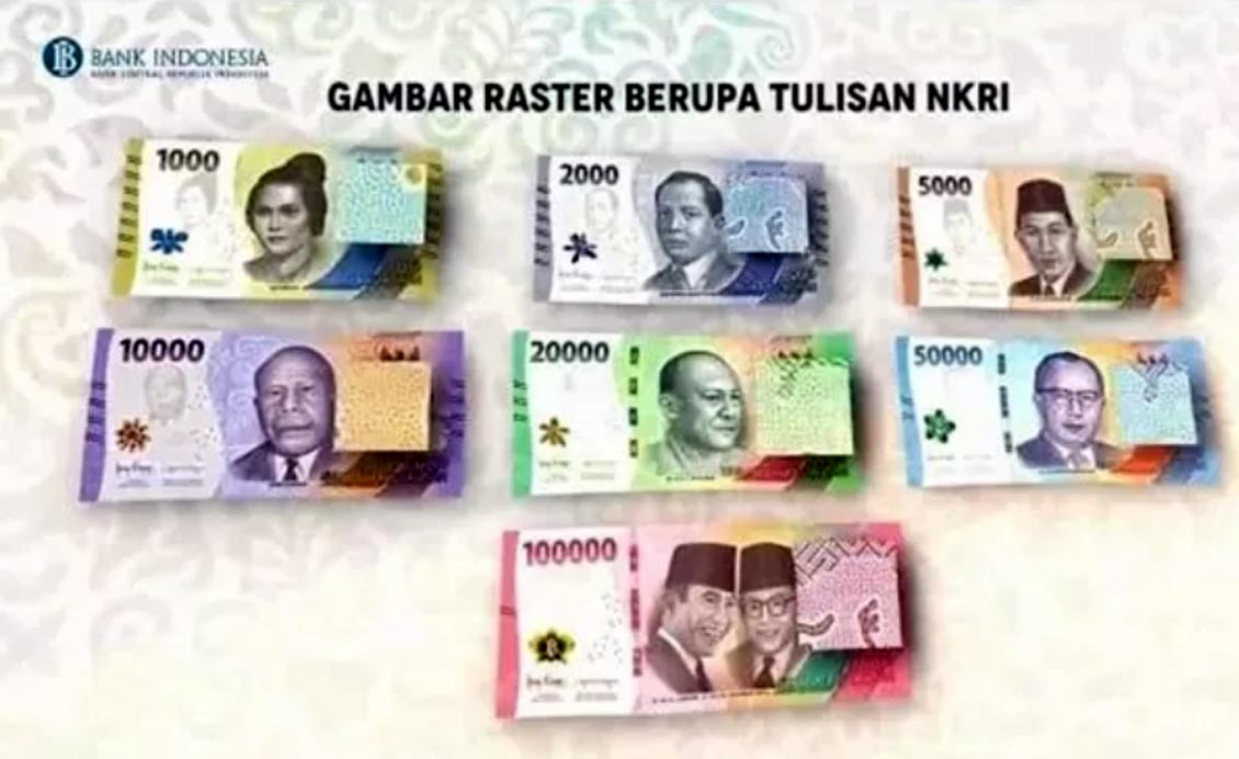Ilustrasi uang pecahan baru. (BI)
