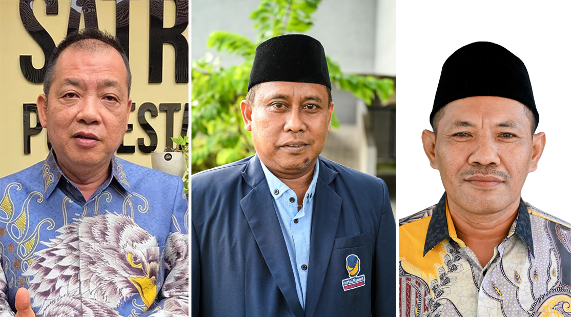 BERSAING: Michael Edy Haryanto, Pebdi Arisdiawan, dan Zainul Arifin.