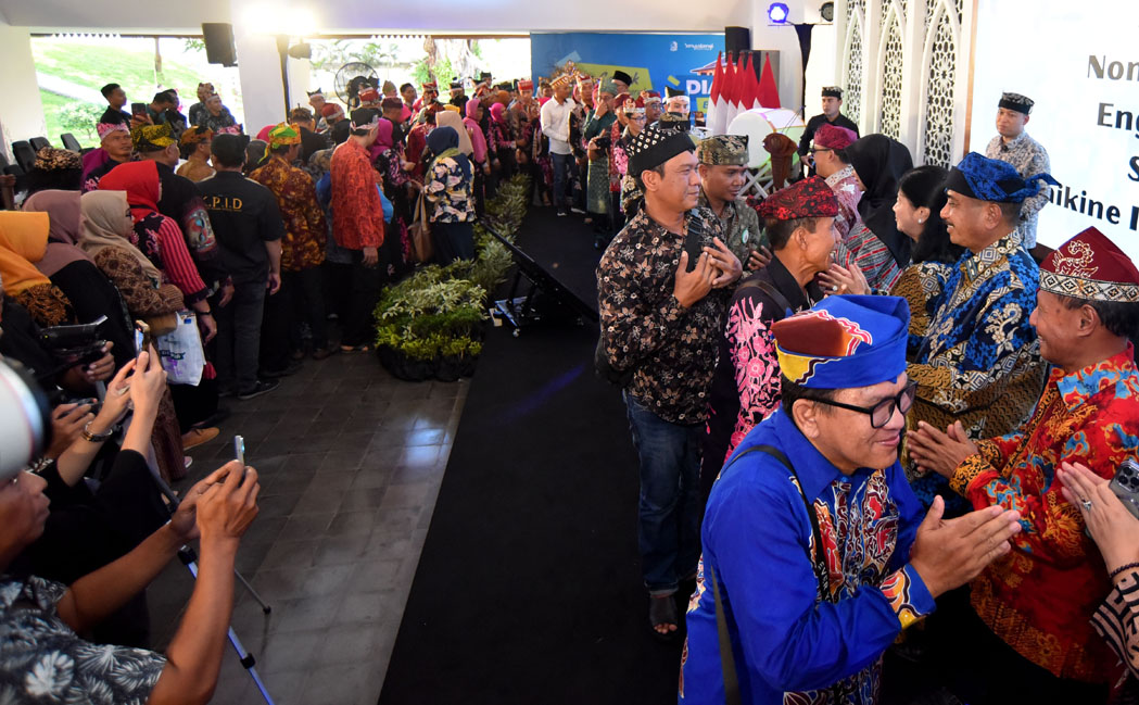 LEPAS KANGEN: Suasana kegiatan Diaspora Banyuwangi yang digelar di Pendapa Sabha Swagata Blambangan pada Idul Fitri 2024 lalu.
