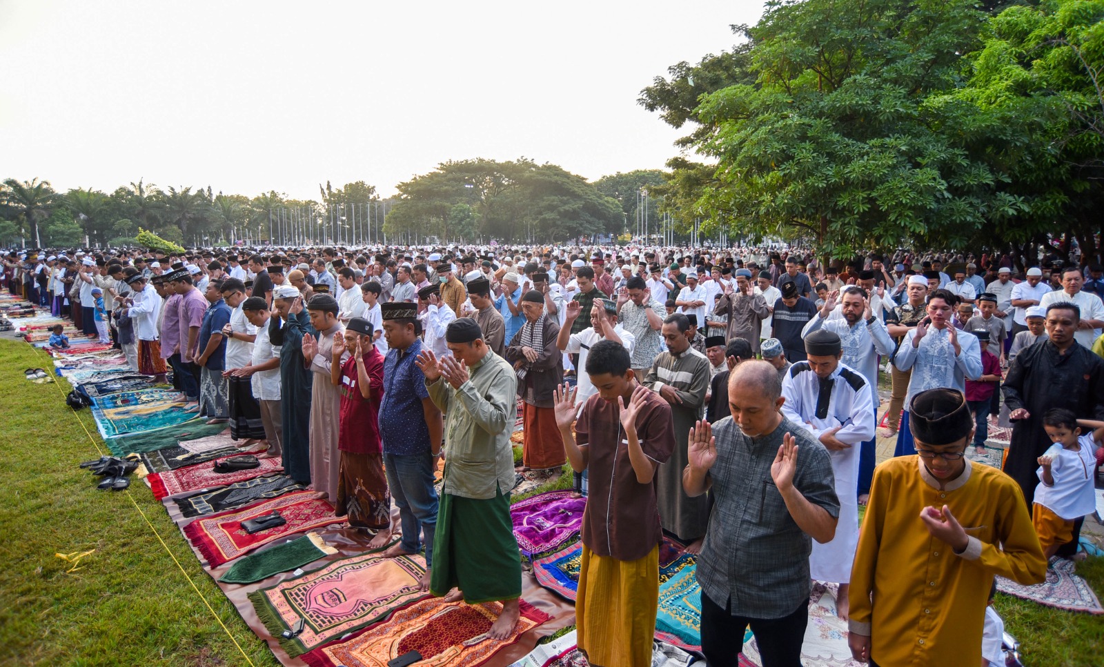 RUANG TERBUKA: PD Muhammadiyah Banyuwangi menetapkan Ruang Terbuka Hijau (RTH) Taman Blambangan jadi lokasi salat Idul Fitri yang akan digelar pada 31 Maret nanti.