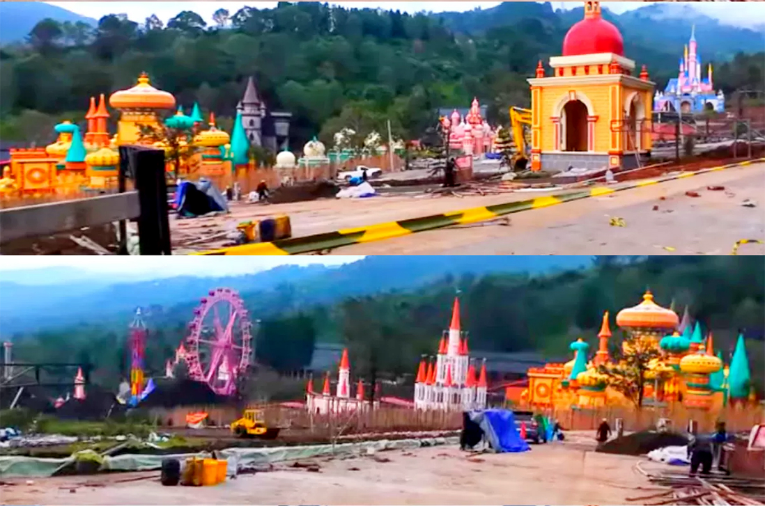 Potret suasana wisata baru di Puncak Bogor. (Youtube/FIAN TV85)