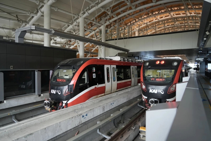 LRT Jabodebek mencetak rekor baru selama masa Angkutan Lebaran 2025.