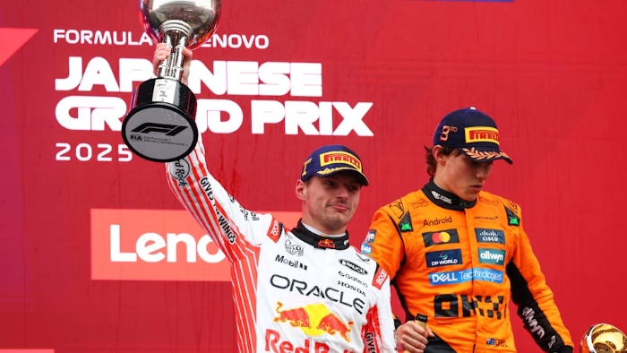 Oscar Piastri mengukir podium ketiga di Grand Prix Jepang 2025.