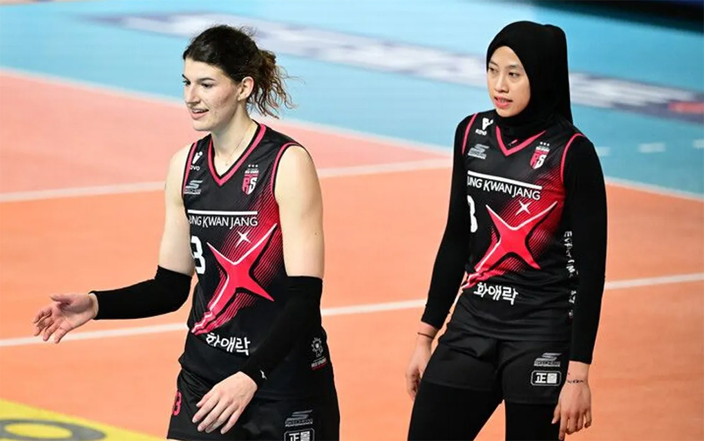 Megawati Hangestri dan Vanja Bukilic jadi andalan Red Sparks hadapi Pink Spiders. (Foto: KOVO)