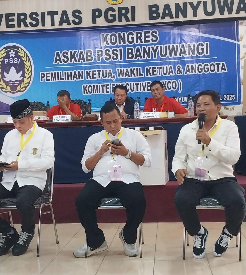 Awalnya ada tiga calon ketua PSSI Banyuwangi. Namun salah satunya mundur.
