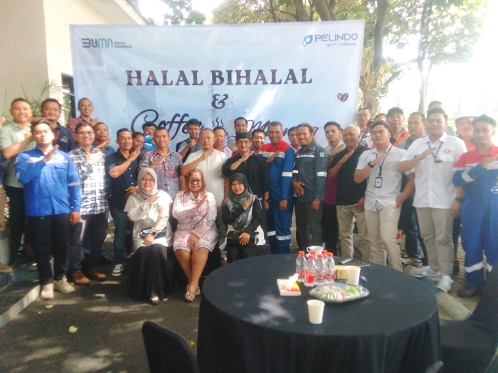 Pelindo Tanjungwangi gelar Halal Bihalal dan Coffee Morning perkuat sinergi stakeholder pelabuhan untuk arus logistik lebih efisien.