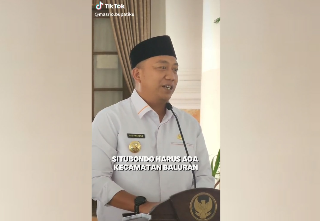 Yusuf Rio Wahyu Prayogo, Bupati Situbondo. (Tangkapan Layar)