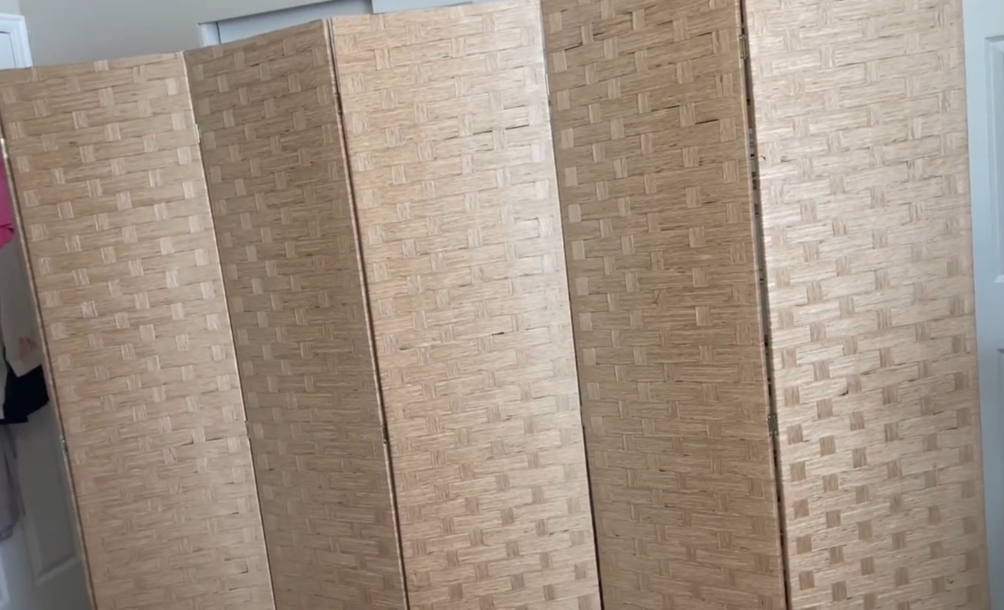 Pembatas ruangan yang terbuat dari bambu (YouTube Boo Reviews).