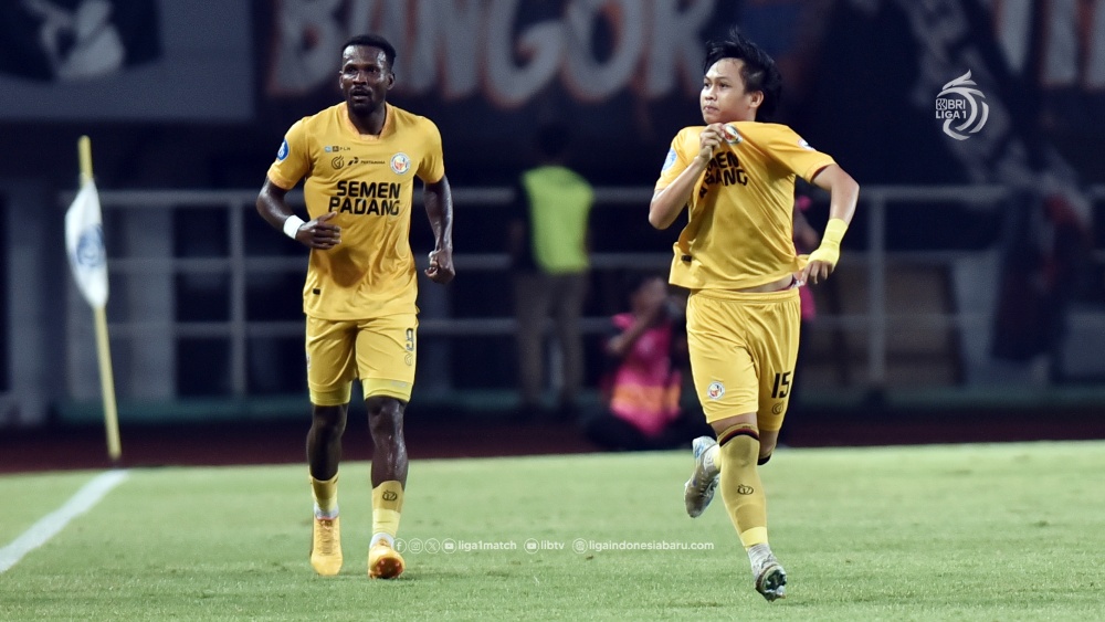 MENANG: Semen Padang mentas dari zona degradasi usai menang atas Madura United di pekan 31 Liga 1