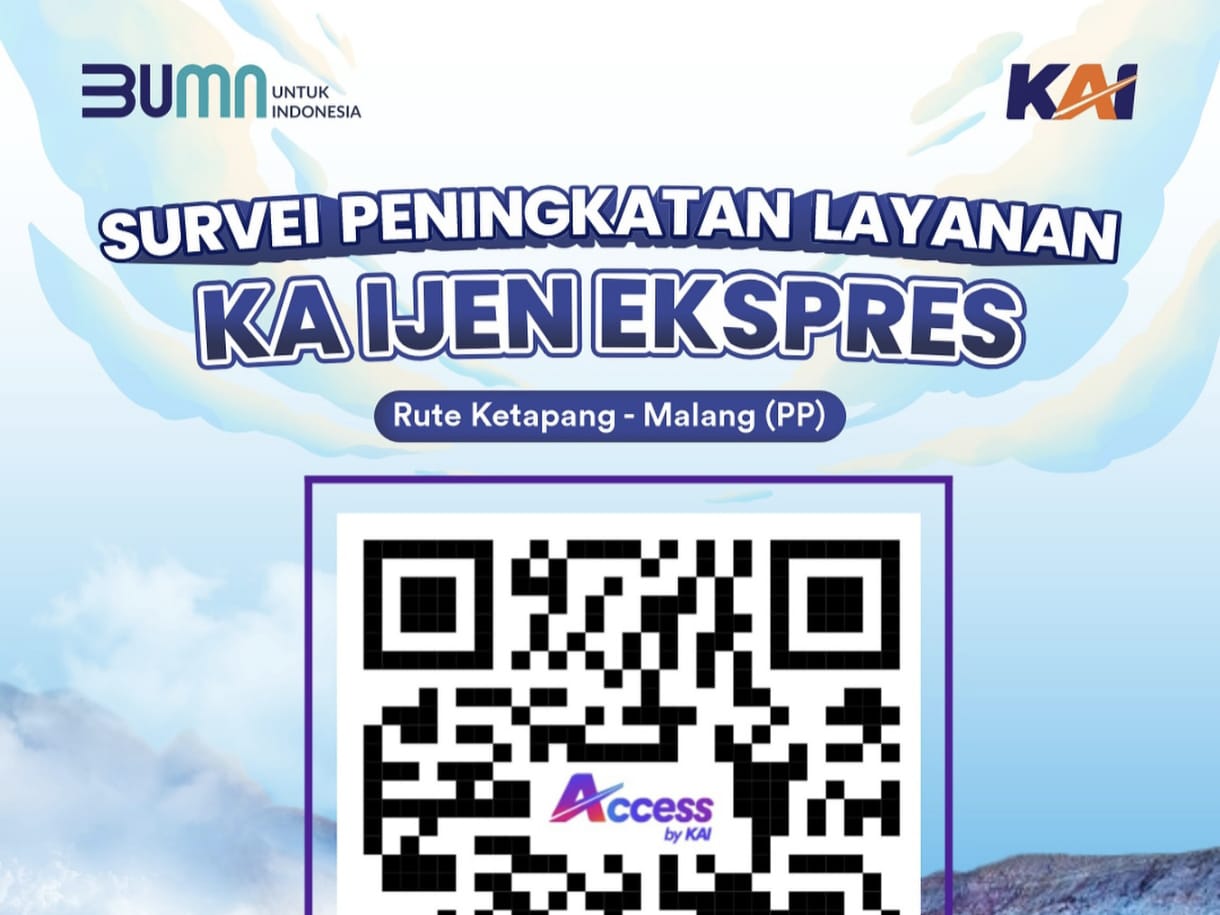 KAI mengadakan survei peningkatan layanan KA Ijen Ekspres.