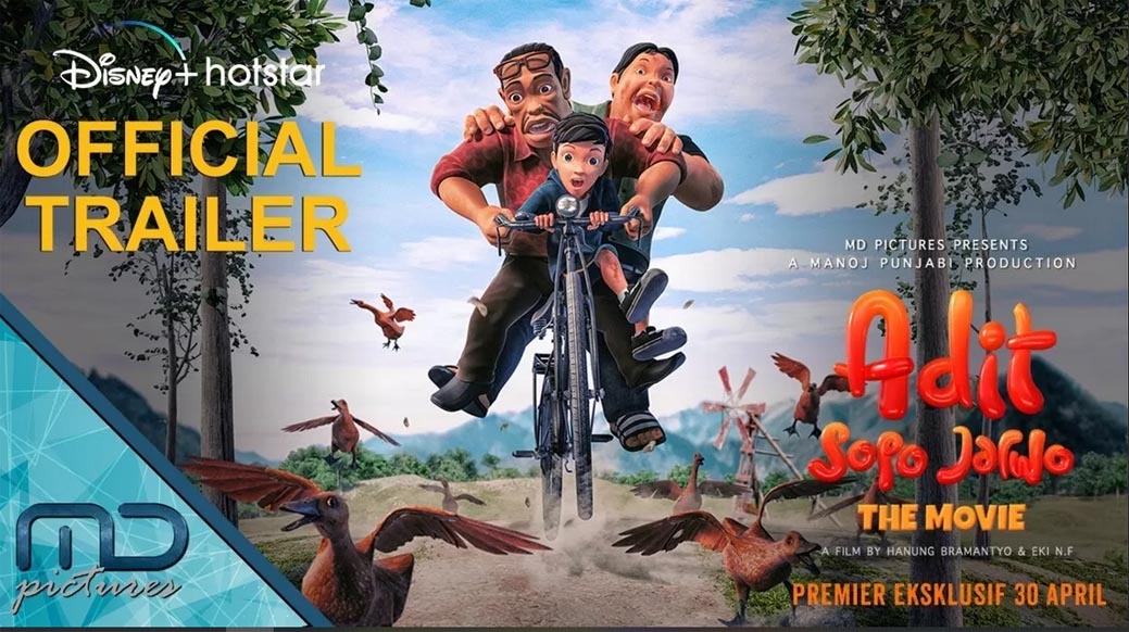 Poster Trailer Adit Sopo Jarwo the Movie. (YouTube/ MD Animation)