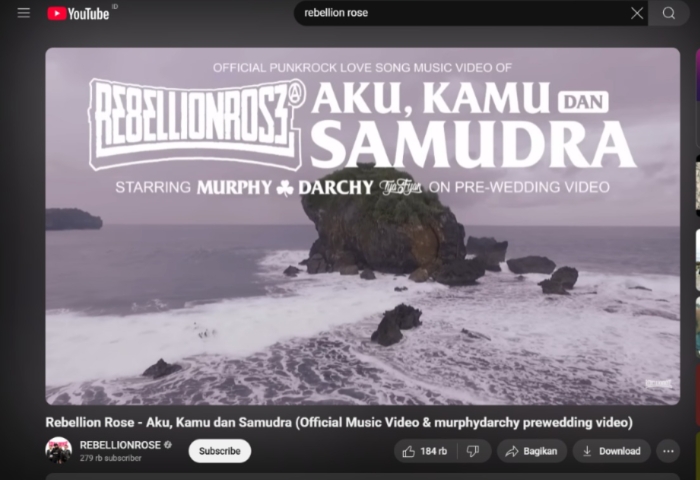 Rebellion Rose - Aku, Kamu dan Samudra (Youtube REBELLIONROSE).