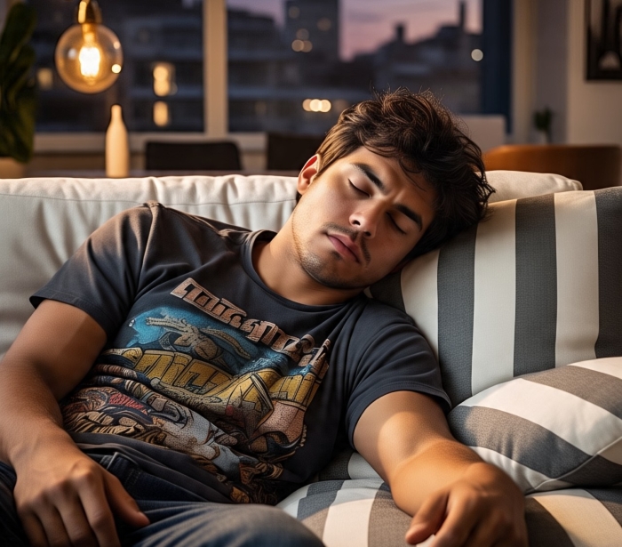 Tidur nyenyak (Ilustrasi AI).