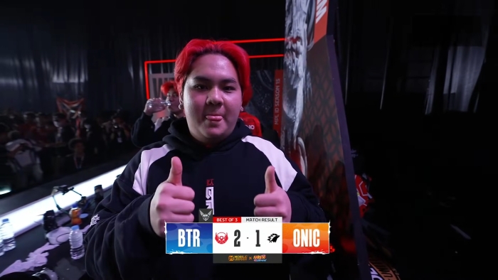 BTR tumbangkan ONIC digame penentu kemenangan, MPL ID S15 Week 8.