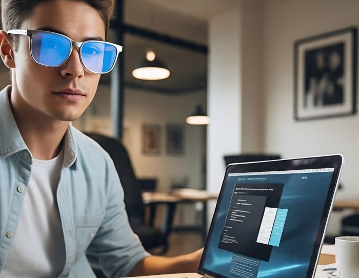 Kacamata Anti Cahaya Biru.