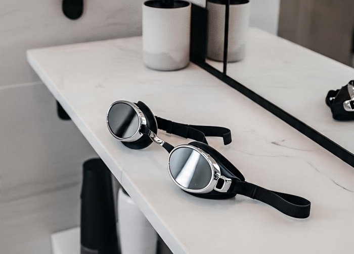 Kacamata renang.
