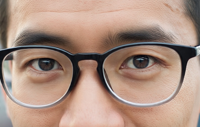 Kacamata full rim.