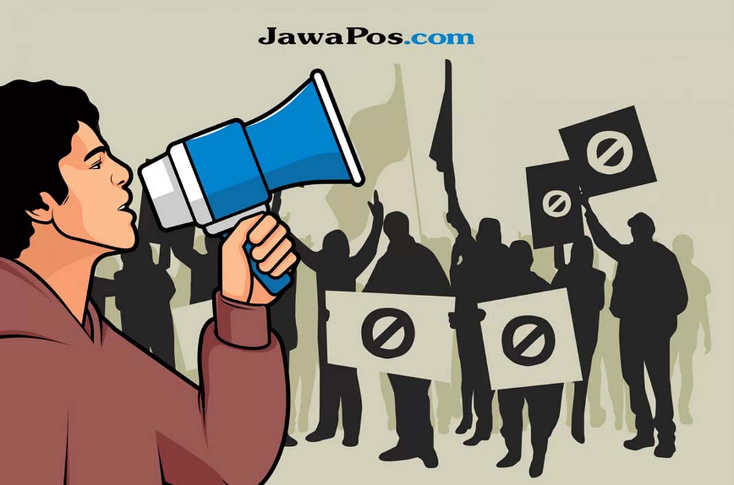 Ilustrasi demonstrasi. (Dimas Pradipta/JawaPos.com)