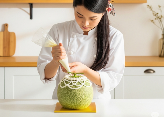 Whole Melon Cake, dessert khas Jepang yang unik.