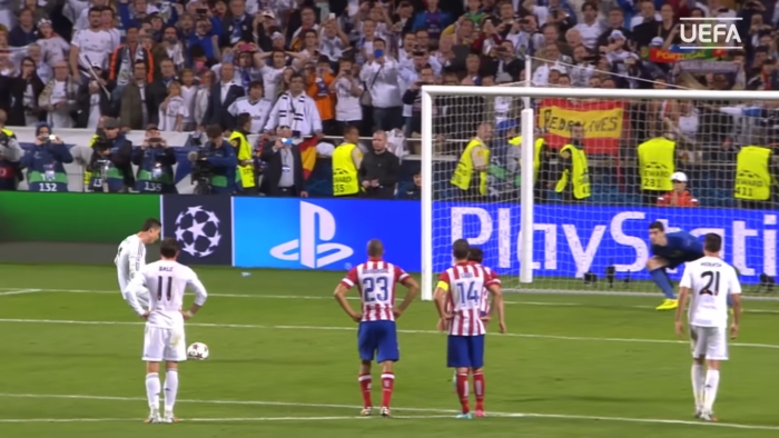 Gol Penalti Cristiano Ronaldo  di Final Liga Champions 2014.