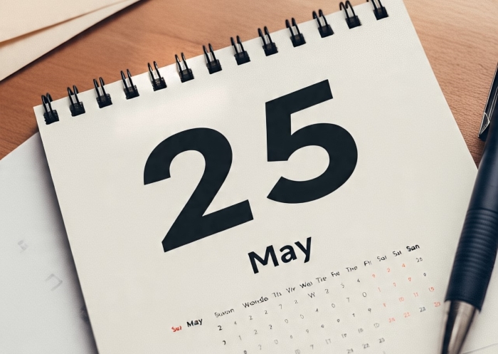Tanggal 25 Mei.