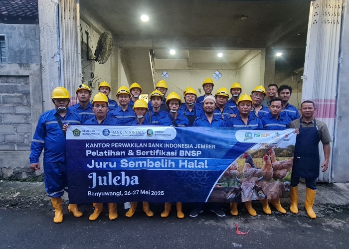 Bank Indonesia Jember adakan pelatihan dan sertifikasi Juleha di Banyuwangi, dorong ekosistem ekonomi halal menjelang Idul Adha.