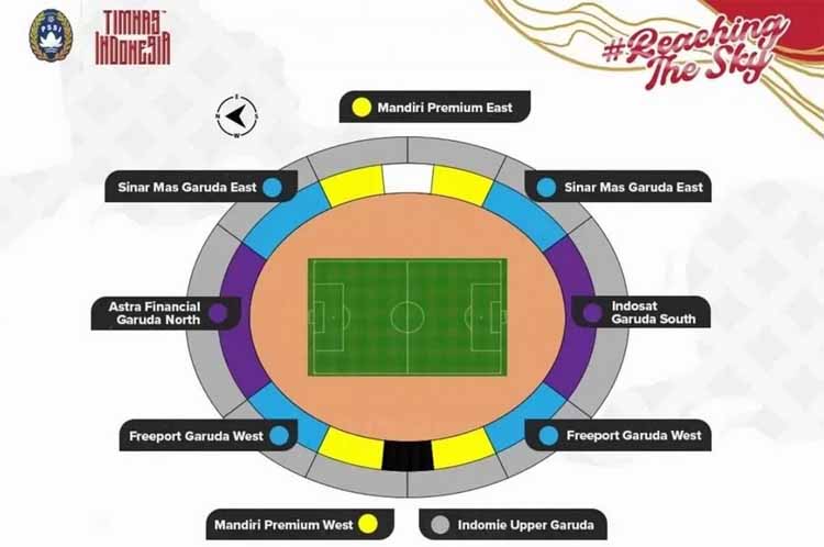 Harga tiket timnas Indonesia Vs China di GBK, ini link belinya (X @TimnasIndonesia)