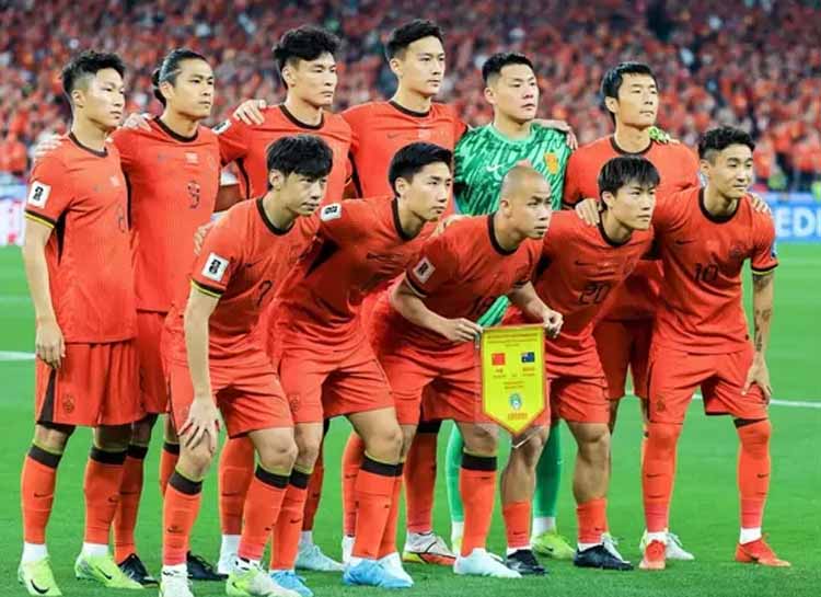 Skuad China. Ada 4 pemain yang perlu diwaspadai Timnas Indonesia. (IG @chinafootballassociation)