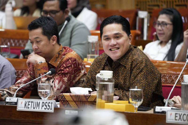 FAST RESPON: Erick Tohir komentari hasil drawing TImnas IndonesiaU-19 di piala AFF U-19 (PSSI) 
