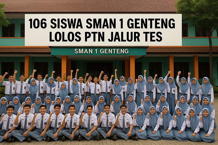 Ilustrasi Siswa SMAN 1 Genteng Lolos PTN.