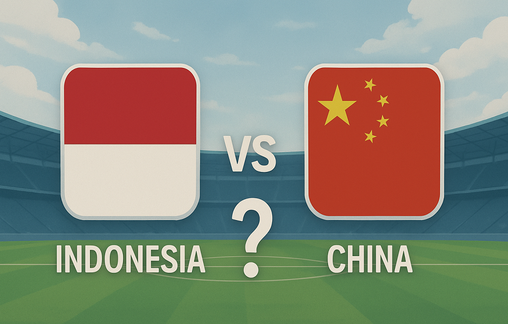 Prediksi skor akhir Indonesia vs China.