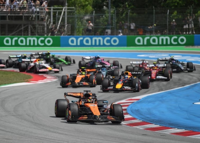 Oscar Piastri raih kemenangan gemilang di F1 GP Spanyol.