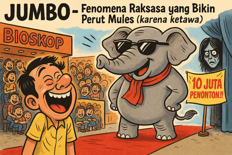 ILUSTRASI: Jumbo dan gelak tawa di bioskop.