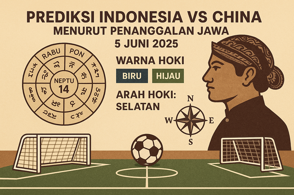 Prediksi laga panas Timnas Indonesia vs China, menurut matematika primbon Jawa.
