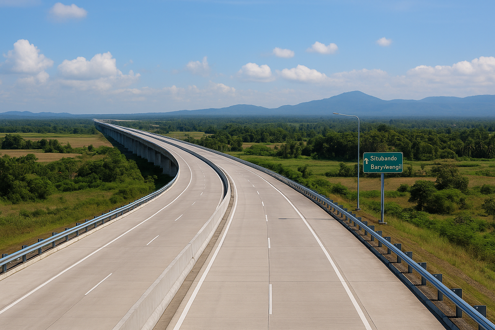 Jalan tol Probowangi, menjadi mega proyek jalur cepat di Jawa Timur yang penuh kejutan.
