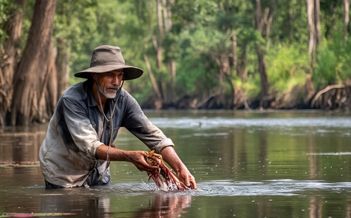 Dampak membuang jeroan hewan kurban ke dalam sungai.