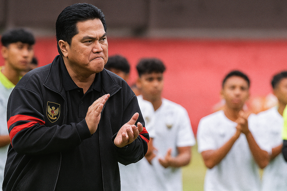 PESAN KHUSUS: Hadapi Korea Selatan sebagai tim favorit di kualifikasi Piala Asia U-23 2026 ada pesan Erick Thohir kepada skuad timnas U-23 Indonesia